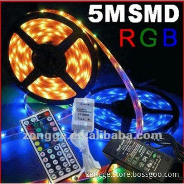 IR 44K LED controller+5050 SMD rgb strips+48W power supply kit